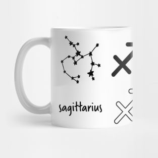 Sagittarius Star Sign Symbol and Constellation Sticker Pack Mug